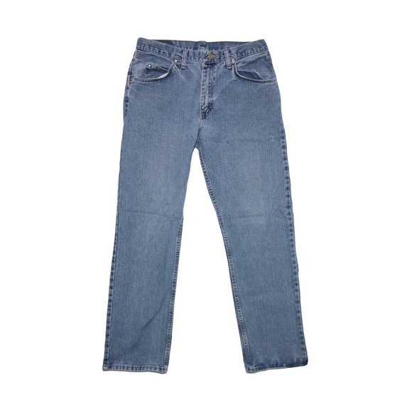 Vintage 90โs Stone Wash Wrangler Highwaisted Jeans Made In Mexico - Picture 1 of 4